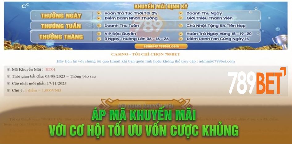 Khuyến mãi ngập tràn tại app giải trí 789BET